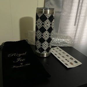 Jacqueline Kent Royal Ice black and silver 20oz tumbler